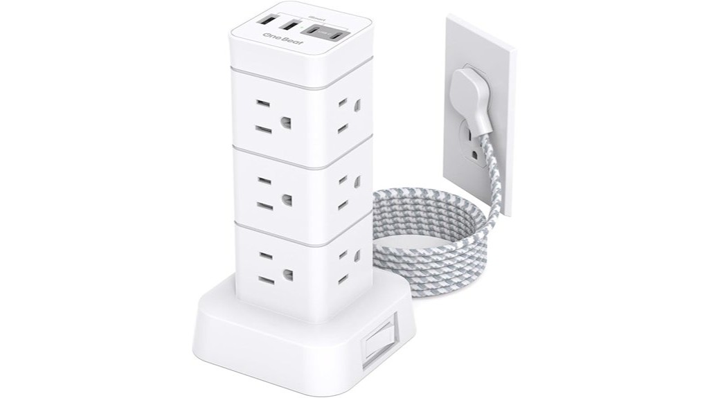 12 outlets 4 usbs