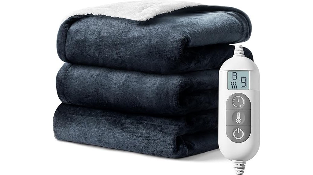 adjustable heated throw blanket
