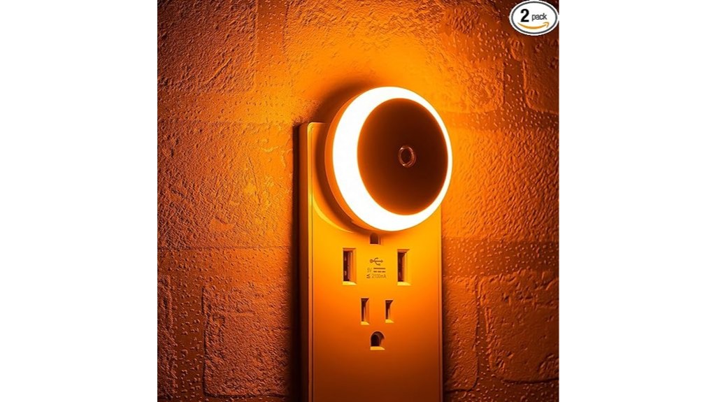 amber night light set