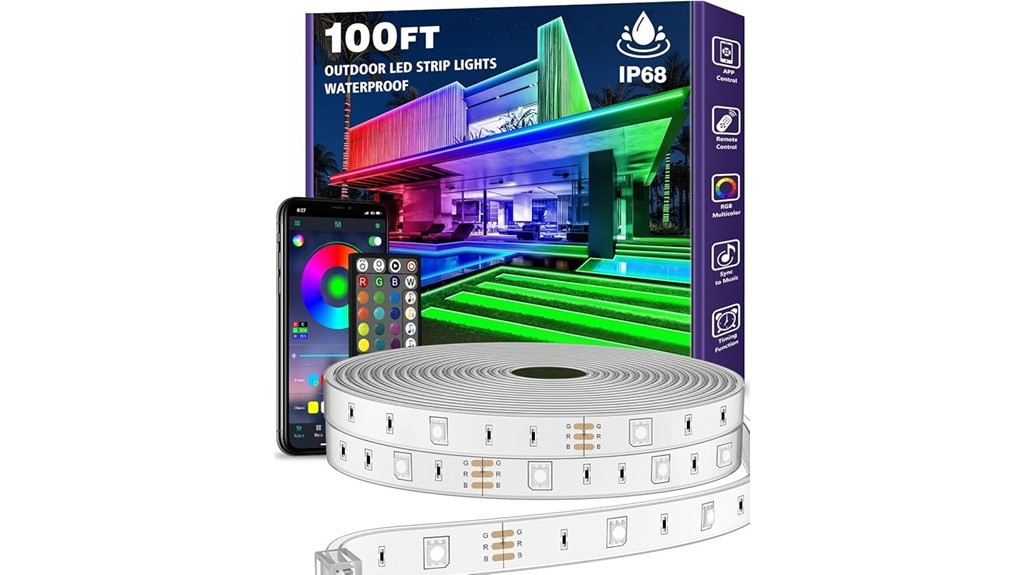 bluetooth controlled outdoor lighting