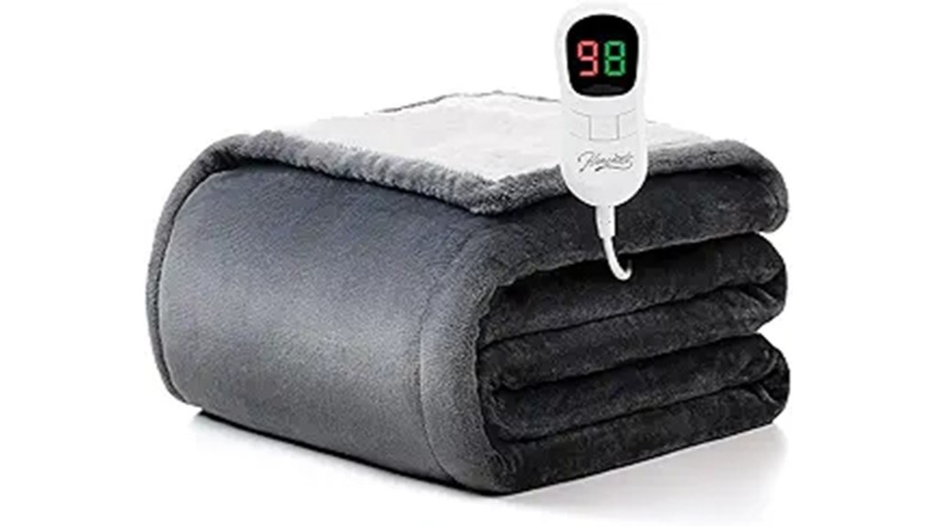 cozy heated electric throw