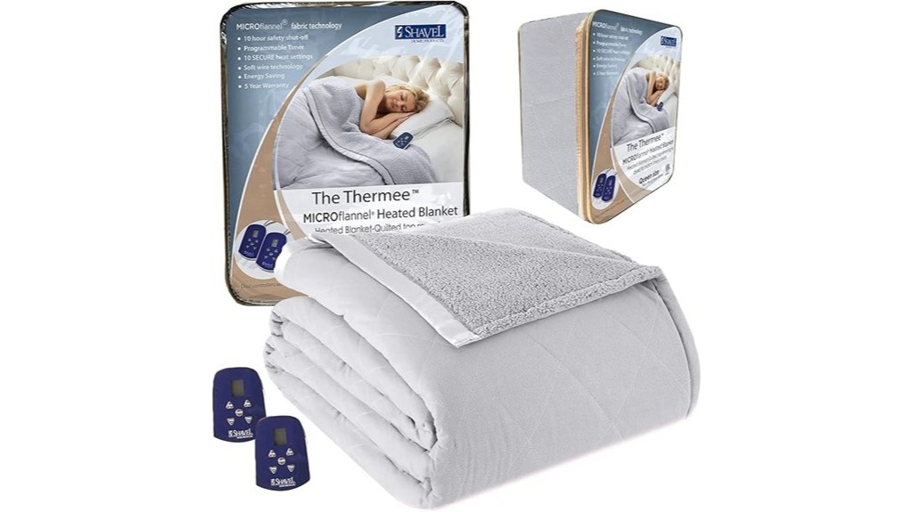 cozy queen heated blanket