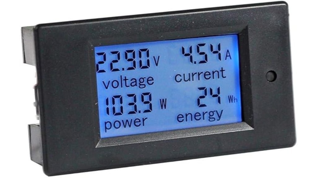 digital voltmeter and ammeter