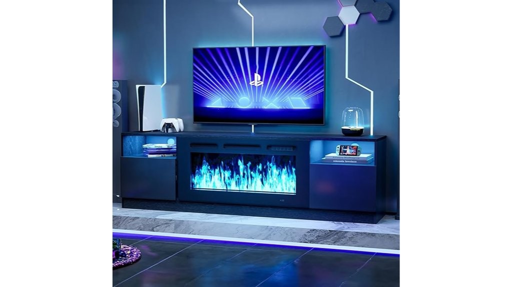 electric fireplace tv stand