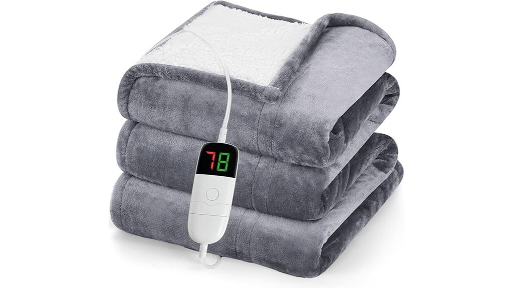 electric heated throw blanket