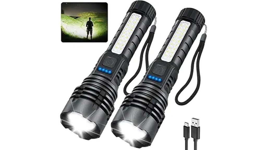 high lumens flashlight set
