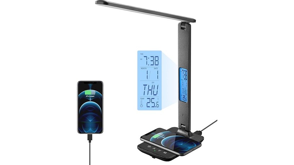led lamp with charger