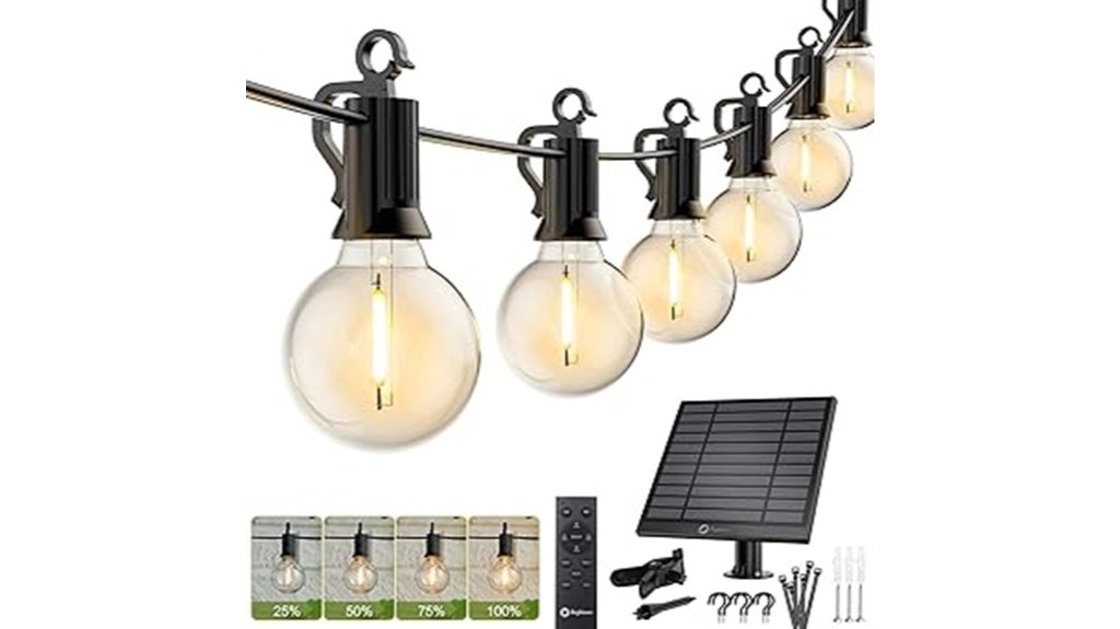 outdoor solar string lights