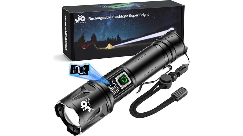 powerful rechargeable flashlight lumens