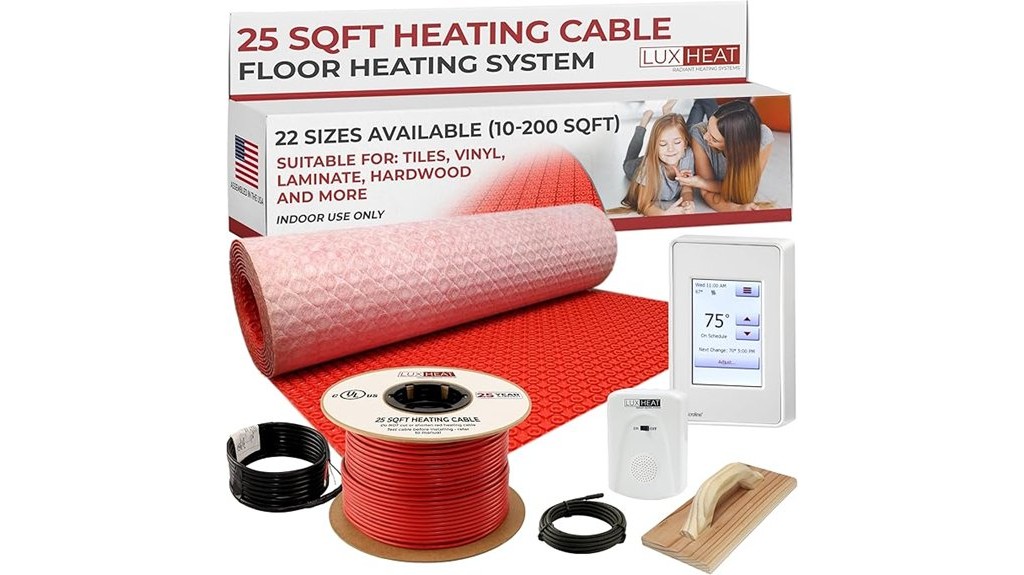 radiant floor heating system