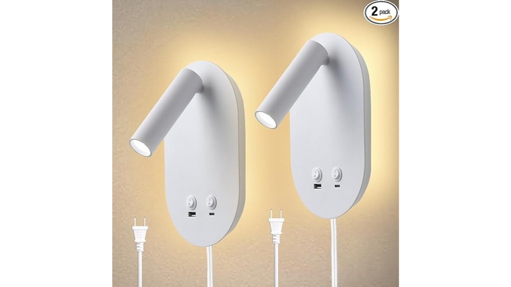 set of two lamps