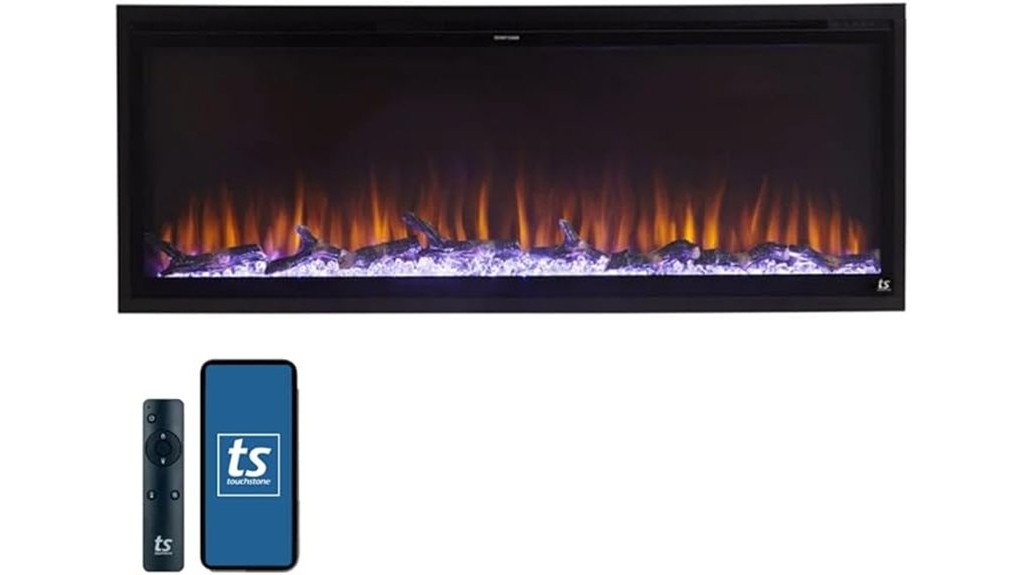 smart wifi electric fireplace