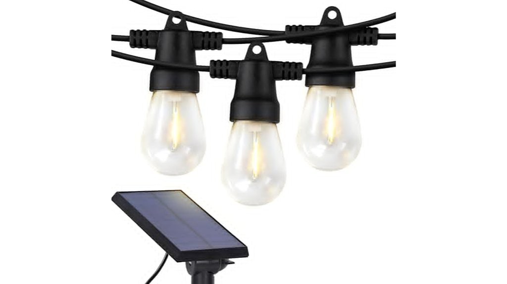 solar outdoor string lights