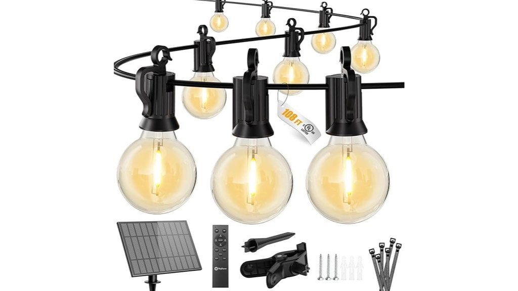 solar string lights remote