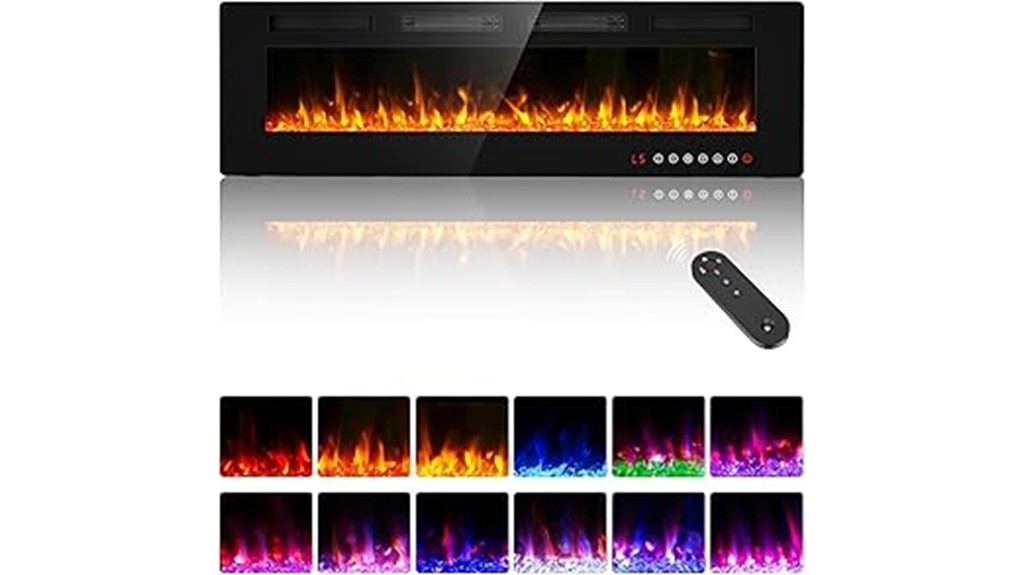 ultra thin electric fireplace