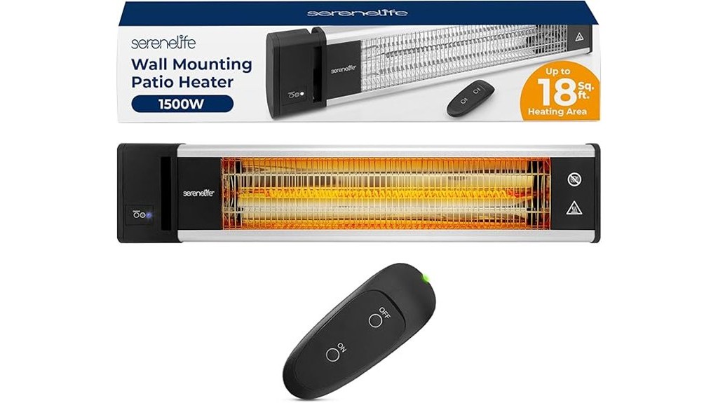 wall mounted infrared patio heater