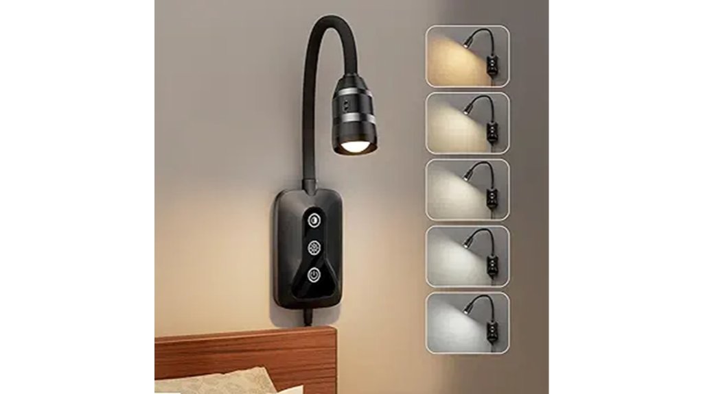 wall mounted led reading light