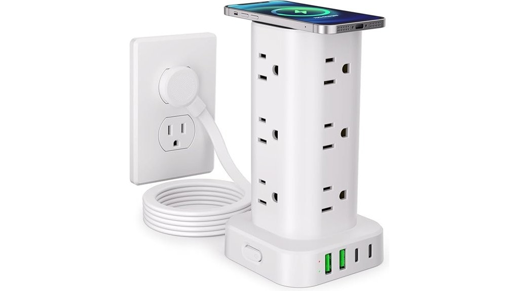 wireless charging power strip